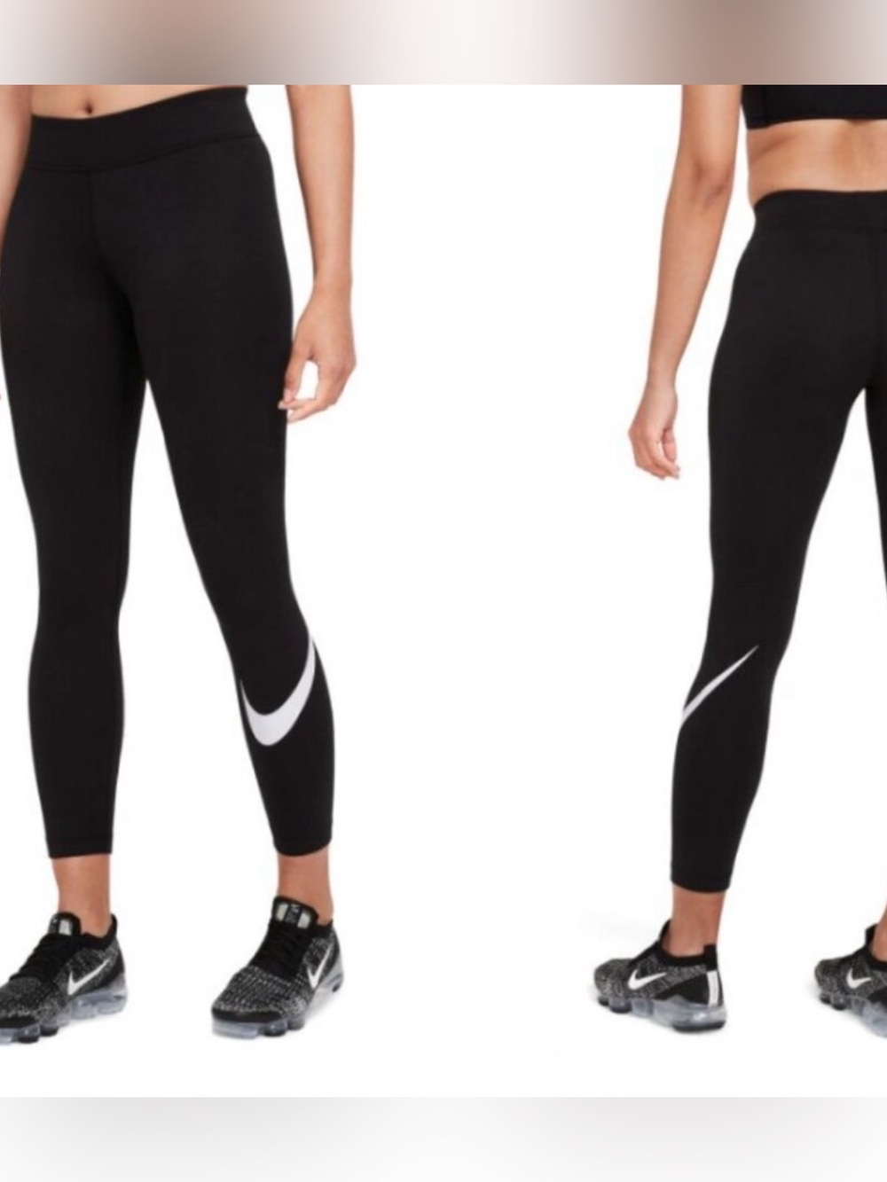 Nike Black Leggings Mid Rise Full length M Like New
